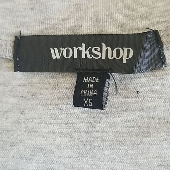 Workshop Grey Heather Cold Shoulder Turtleneck,NEW - Picture 6 of 8